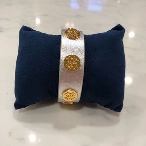 Rustic Cuff Megan Bracelet in Silver & Gold